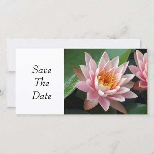Waterlelie Schoonheid Save The Date (Voorkant)
