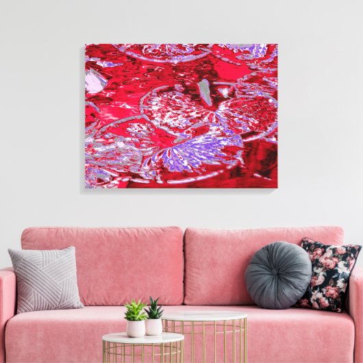 WATERLELIE VIJVER CANVAS AFDRUK (Insitu (Woonkamer))