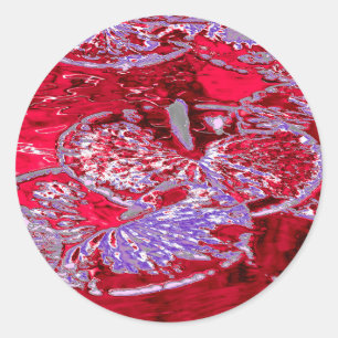 WATERLELIE VIJVER RONDE STICKER