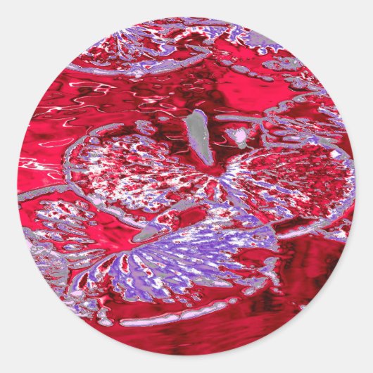 WATERLELIE VIJVER RONDE STICKER (Voorkant)