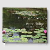Waterlelie Vreedzame Tuin Viering van het Leven HC Gastenboek (Voorkant)