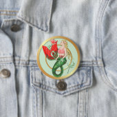 Waterlelie Zeemeermin Ronde Button 7,6 Cm (In situ)