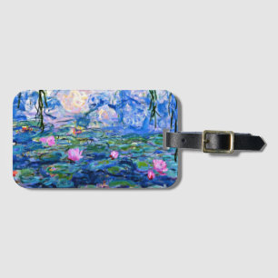 Waterlelies 1919 beroemd schilderij van Monet Bagagelabel