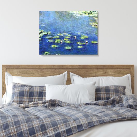 Waterlelies 9 canvas afdruk (Insitu (Slaapkamer))