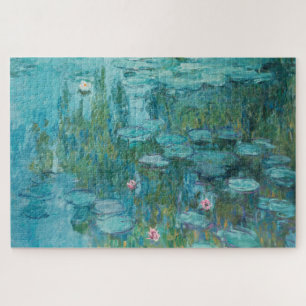 Waterlelies, beeldende kunst olieverfschilderij, C Legpuzzel