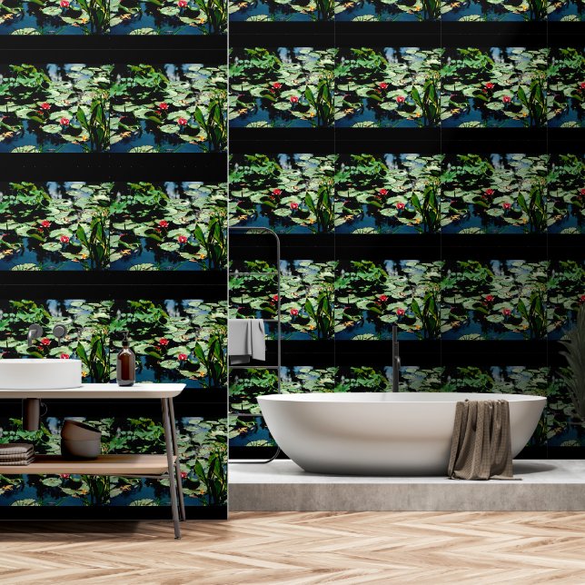 Waterlelies Behang (Badkamer)