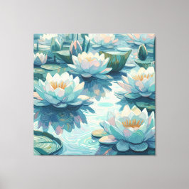 Waterlelies Canvas Afdruk