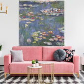 Waterlelies Canvas Afdruk (Insitu (Woonkamer))