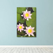 Waterlelies Canvas Afdruk (Insitu (Houten vloer))