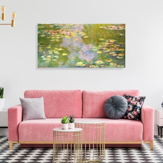 Waterlelies | Claude Monet | Canvas Afdruk (Insitu (Woonkamer))