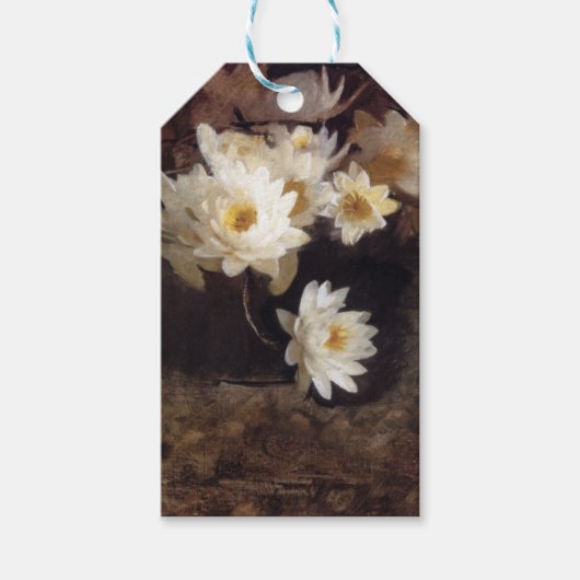 Waterlelies (door Abbott Henderson Thayer) Cadeaulabel (Voorkant)