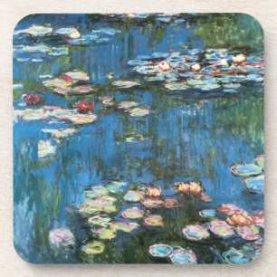 Waterlelies door Claude Monet, Vintage Impressioni Bier Onderzetter