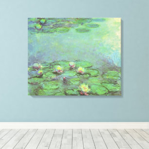 Waterlelies door Claude Monet, Vintage Impressioni Canvas Afdruk