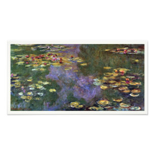 Waterlelies door Claude Monet, Vintage Natuur Kuns Foto Afdruk