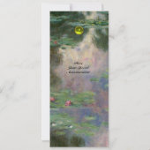 WATERLELIES /GELE EDELSTEEN MONOGRAM KAART (Achterkant)