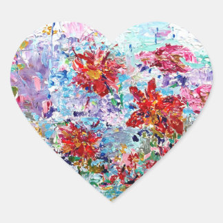 Waterlelies Hart Sticker