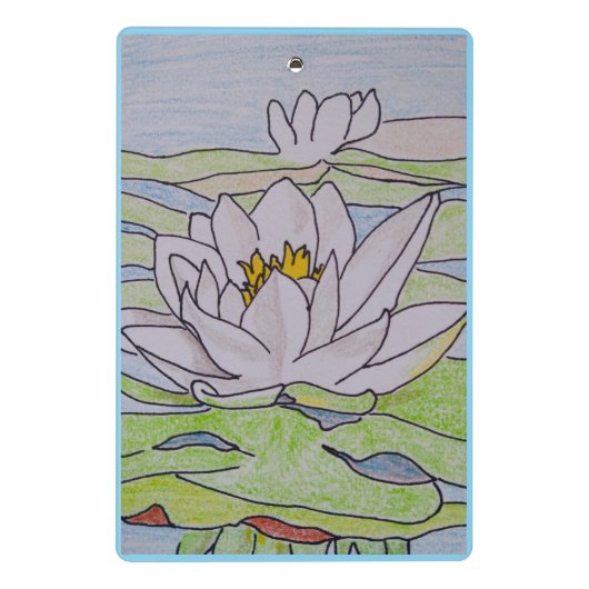 Waterlelies Mini Klembord (Achterkant)