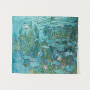 Waterlelies, Olie-schilderij, Claude Monet Wandkleed