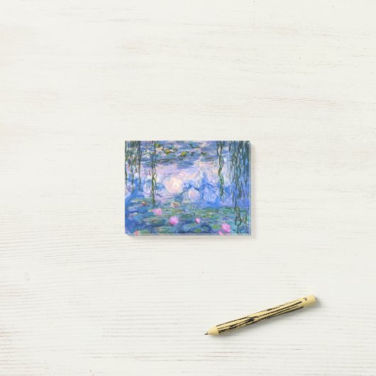 Waterlelies Post-it® Notes (Op bureau)