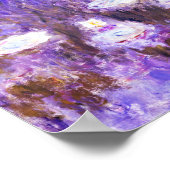 Waterlelies schilderij van Claude Monet Poster (Hoek)