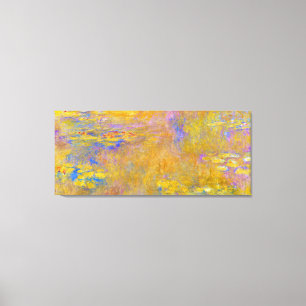 Waterlelies Schilderij van Monet Canvas Afdruk