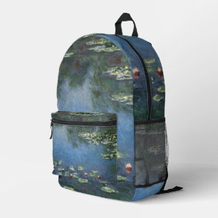 Waterlelies van Claude Monet, Oude Bloemen Bedrukte Rugzak