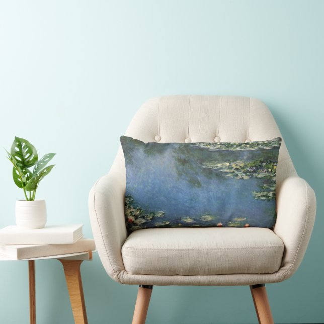 Waterlelies van Claude Monet, Oude Bloemen Kussen (Stoel)
