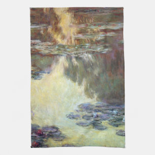 Waterlelies van Claude Monet, Vintage Fine Art Theedoek