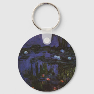 Waterlelies van Claude Monet, Vintage Impressionis Sleutelhanger