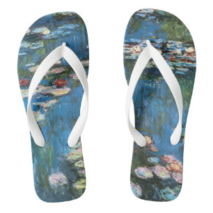 Waterlelies van Claude Monet, Vintage Impressionis Teenslippers