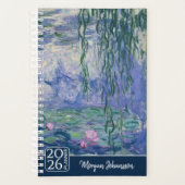 Waterlelies van Monet | Aangepaste tekst Planner (Voorkant)