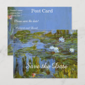  waterlieveling, Claude Monet Aankondigingskaart (Voorkant / Achterkant)
