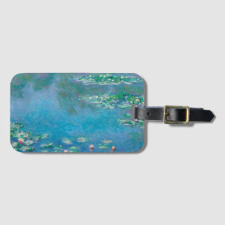 Waterliezen door Claude Monet Fine Art Painting Bagagelabel