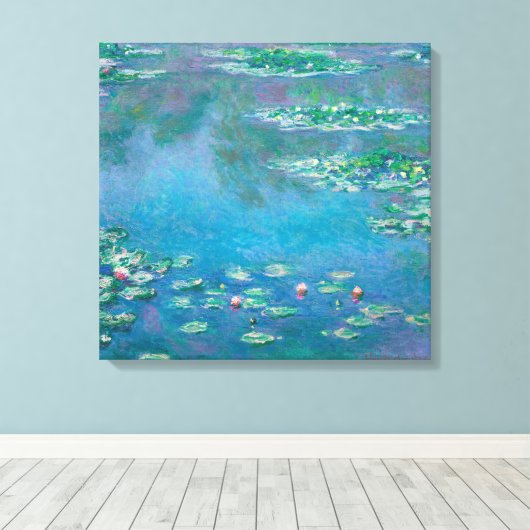 Waterliezen door Claude Monet Fine Art Painting Canvas Afdruk (Insitu (Houten vloer))