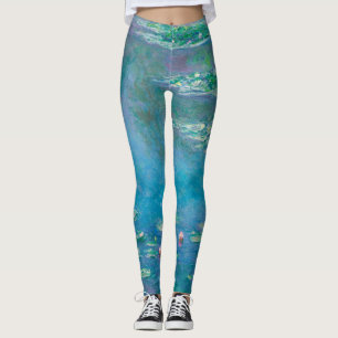 Waterliezen door Claude Monet Fine Art Painting Leggings