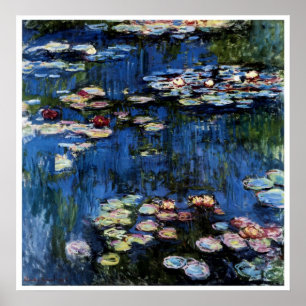 Waterlilib; 1914, ingediend door Monet Poster