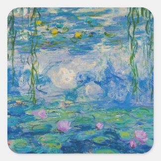 Waterlilies, 1916-1919 by Claude Monet Vierkante Sticker