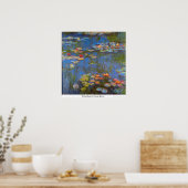 Waterlillies van Claude Monet Poster (Keuken)