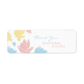 Waterlilly Weddenschap Dank je cadeaulabel Label (Voorkant)