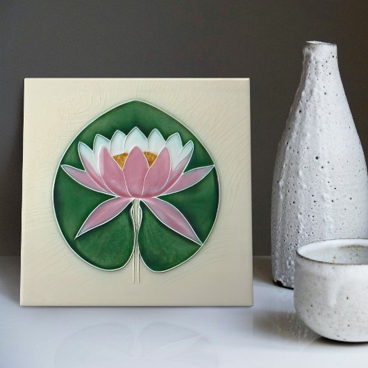 Waterlily Art  Decor Boch Frères Tegeltje