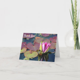 Waterlily Bedankbriefje Bedankkaart