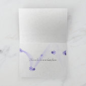 waterlily bud with lily pads sympathy kaart (Binnen)