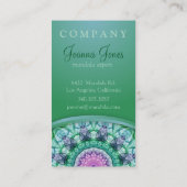 WaterLily Mandala Visitekaartje (Achterkant)