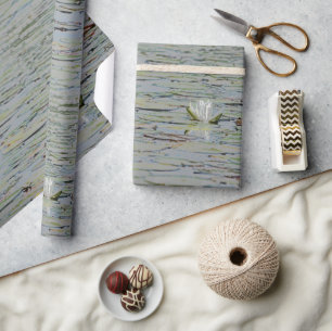 Waterlily Pond Lake Bloem Wrapping Papier