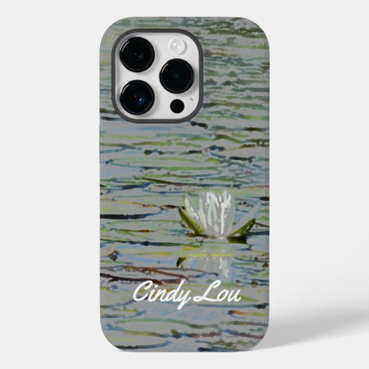 Waterlily Pond Lake Flower I Cell Case (Achterkant)