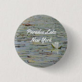 Waterlily Pond Lake Flower I Pin Button (Voorkant)