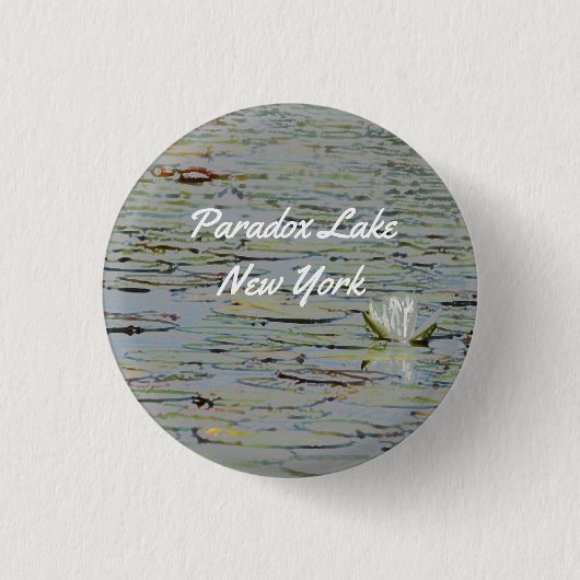 Waterlily Pond Lake Flower I Pin Button (Voorkant)
