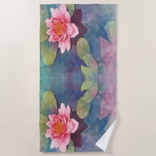 Waterlily Strandlaken (Voorkant)