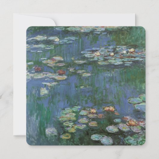 Waterlioenen van Claude Monet,  bloemen (Voorkant)