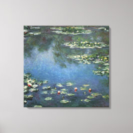 Waterlioenen van Claude Monet,  bloemen Canvas Afdruk